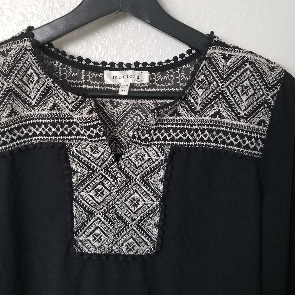 Shear Long Sleeve Blouse